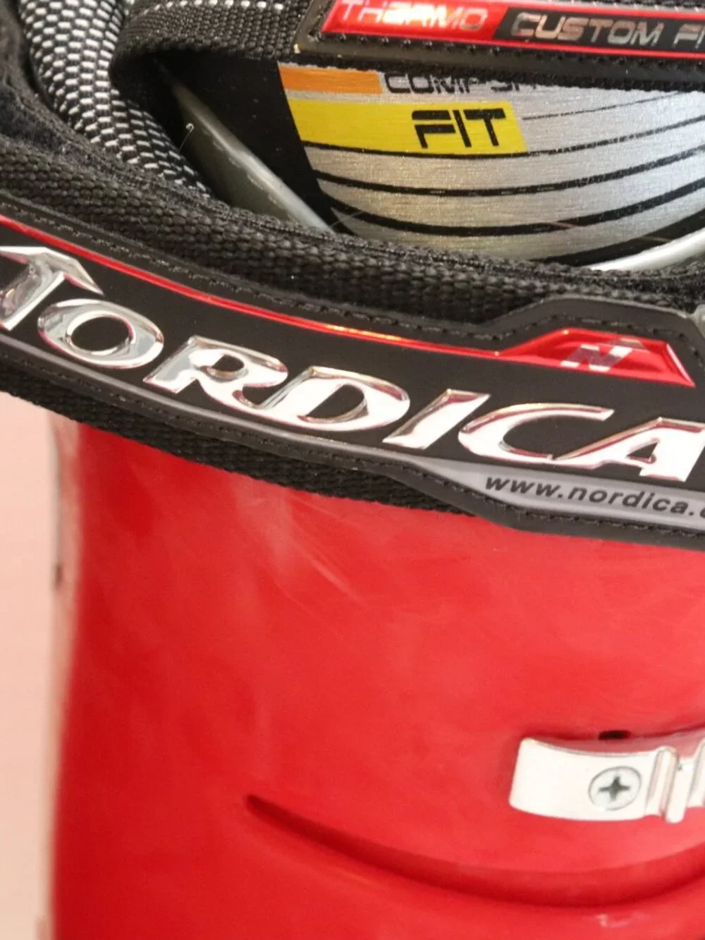 Nordica Speedmachine 8 Red Mens Ski Boots Size 28.0 28.5 US 10 10.5 BSL 325mm
